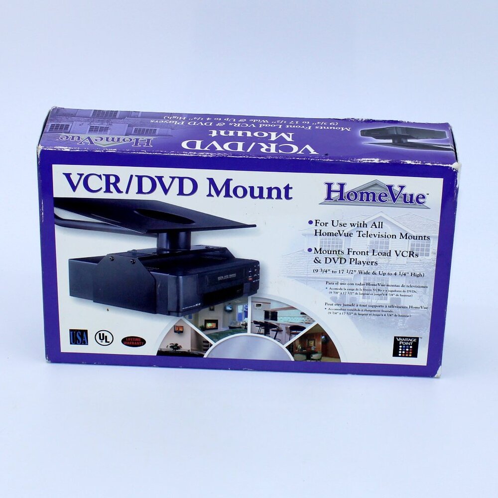 Home Value VCR/DVD Mount Bracket - Black